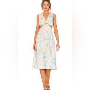 Rails Dresses | Cut Out Midi Dress | Rizo Candy Mint